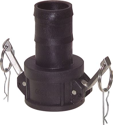 Exemplary representation: Quick coupling socket with grommet, polypropylene