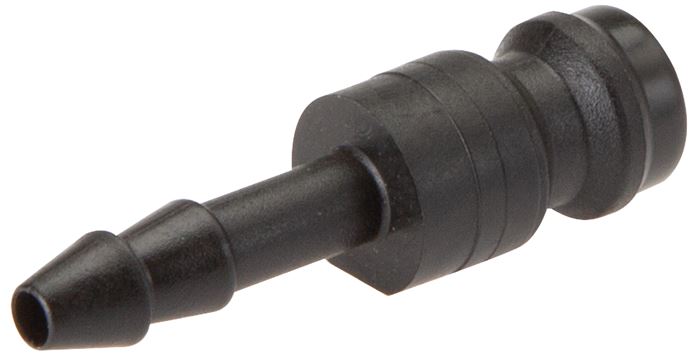 Exemplary representation: Coupling plug with hose connection, POM