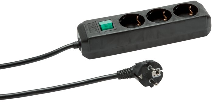 Exemplary representation: Power strip (standard) with illuminated switch