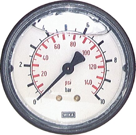 Exemplary representation: Glycerine manometer horizontal