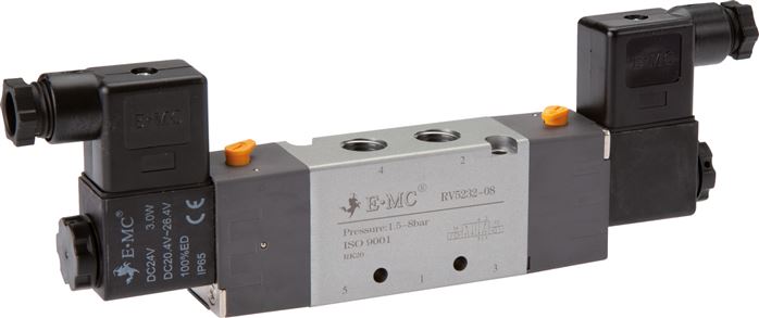 Exemplary representation: 5/2-way solenoid pulse valve